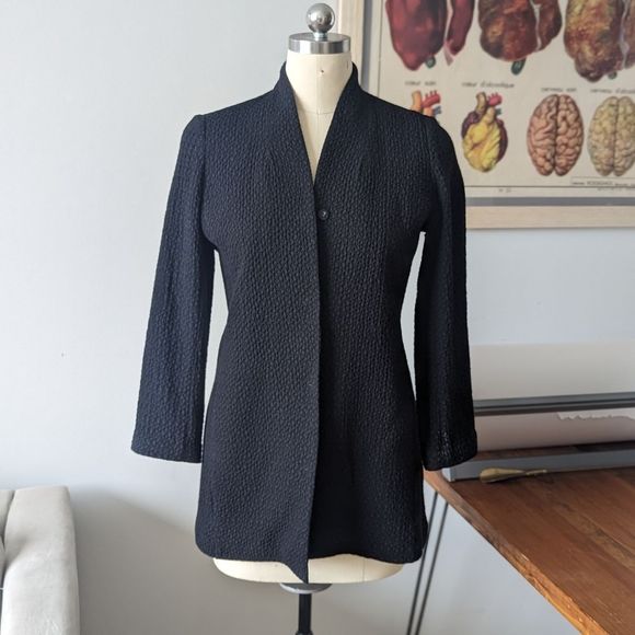 Eileen Fisher Cotton Tencel jacket PS - Picture 2 of 9